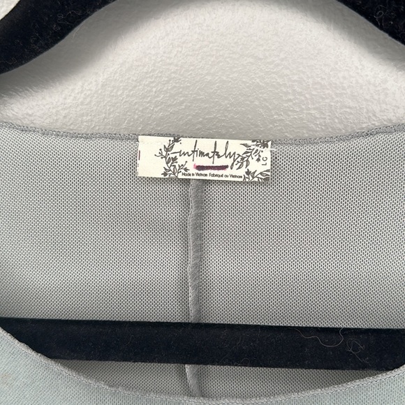 FP INTIMATELY LARGE GREEN LS VELVET FEEL SEMISHEER TOP - Picture 4 of 5